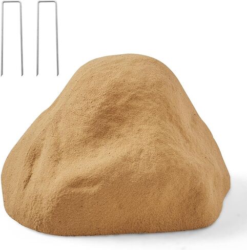VEVOR Faux Rock Cover, Outdoor Fake Rock Well Pump Cover, Realistic Natural Texture, Lightweight & Weather-Resistant Polyresin Artificial Boulder for Landscaping Garden Yard Décor, Brown, Small Size in Kuwait