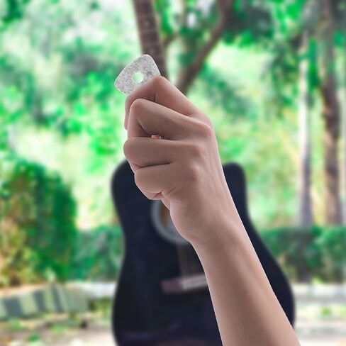 اعواد جيتار ناعمة من VICASKY لباد القيثارة 10 قطعة من الصوف السميك باس صوتي خفيف الوزن وقبضة مريحة اختيار رمادي in Kuwait