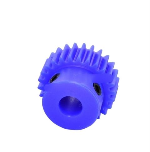 Steel Heavy Duty Motor Pinion Gear 1pcs 1Mod Blue Nylon Gear Motor with Step 15-60Teeth Plastic Spur Bore 6mm(18 Teeth) in Kuwait