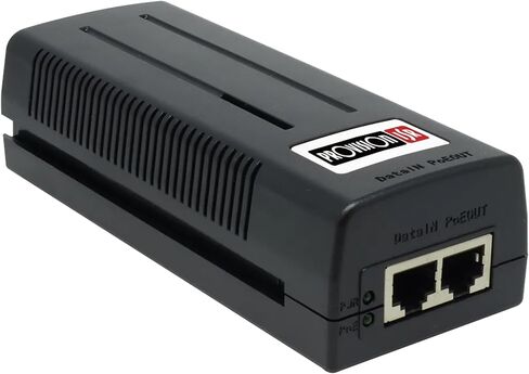 حاقن إيثرنت PoE بقناة واحدة بقدرة 30 وات مزود طاقة داخلي IEEE 8023af ومتوافق مع الحماية من زيادة التيار ومنفذ 100 ميجا بت في الثانية ناقل حركة يصل إلى 100 متر in Kuwait