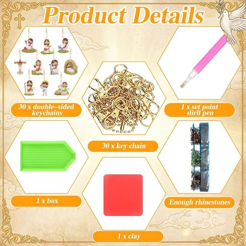 Willbond 30 PCS Camping Diamond Art Kits Camping Diamond Painting keychain للبالغين من جانب الزخارف DIY GEM GEM RING ART CARPHS DICERINT RID in Kuwait