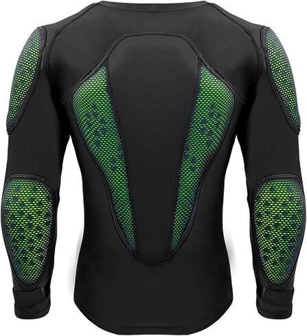 Diyeeni دراجة نارية درع قميص تنفس Sweatproof سترة درع كامل الجسم، الكتف الصدر الخلفي الكوع الحرس معدات واقية للتزلج على المنحدرات سباق ركوب الدراجات التزلج، صدمات in Kuwait
