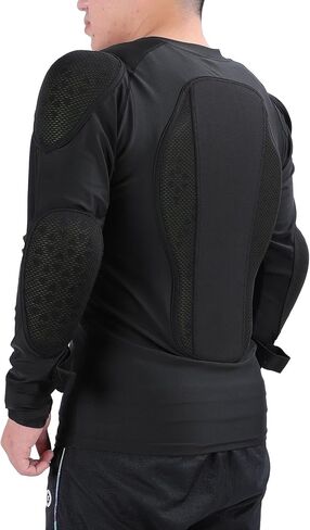 Diyeeni دراجة نارية درع قميص تنفس Sweatproof سترة درع كامل الجسم، الكتف الصدر الخلفي الكوع الحرس معدات واقية للتزلج على المنحدرات سباق ركوب الدراجات التزلج، صدمات in Kuwait