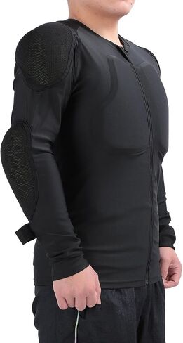 Diyeeni دراجة نارية درع قميص تنفس Sweatproof سترة درع كامل الجسم، الكتف الصدر الخلفي الكوع الحرس معدات واقية للتزلج على المنحدرات سباق ركوب الدراجات التزلج، صدمات in Kuwait