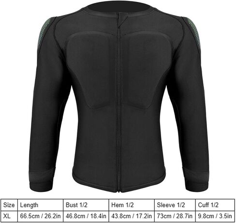 Diyeeni دراجة نارية درع قميص تنفس Sweatproof سترة درع كامل الجسم، الكتف الصدر الخلفي الكوع الحرس معدات واقية للتزلج على المنحدرات سباق ركوب الدراجات التزلج، صدمات in Kuwait