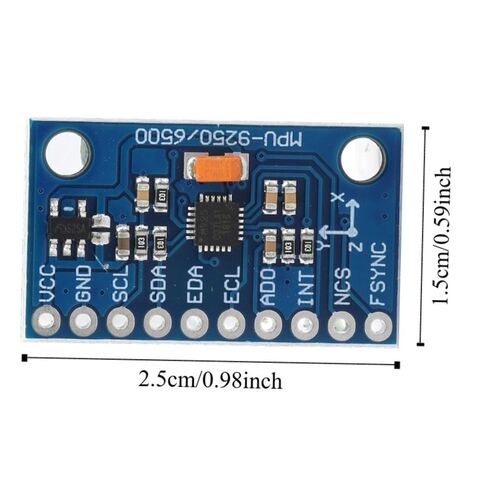GY-9250 وحدة تتبع الحركة ذات 9 محاور 16 بت جيروسكوب التسارع وحدة استشعار المغناطيسية 3-5 فولت IIC الاتصالات للروبوتات‌(GY‑9250) in Kuwait