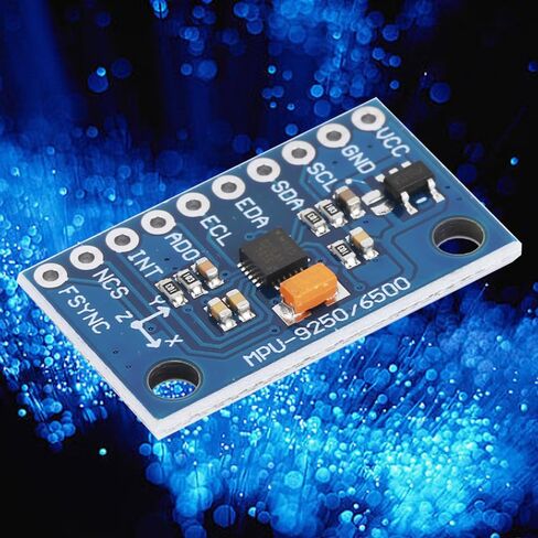 GY-9250 وحدة تتبع الحركة ذات 9 محاور 16 بت جيروسكوب التسارع وحدة استشعار المغناطيسية 3-5 فولت IIC الاتصالات للروبوتات‌(GY‑9250) in Kuwait
