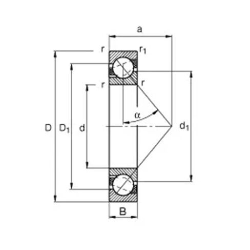 1 قطعة 7312 7312BM 60x130x31 7312-B-MP الاتصال الكرات تحمل in Kuwait
