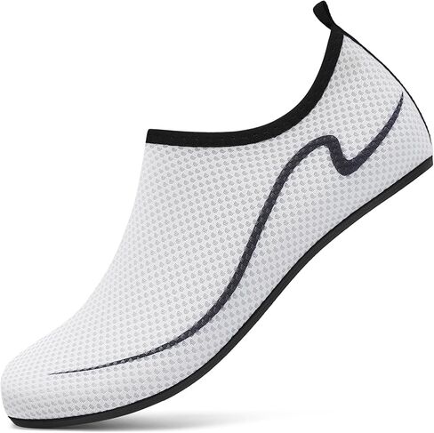 Water Shoes for Women Men Quick-Dry Aqua Socks Swim Beach Barefoot Yoga Exercise Wear Sport Accessories Pool Camping Must Haves Adult Youth Size(WH41 US10.5/9 in Kuwait