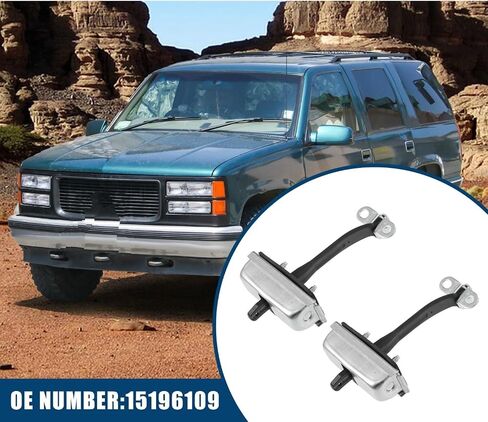 for GMC for Envoy 2 Pcs Front Left Car Door Check Strap Door Hinge Replacement 15196109 in Kuwait