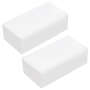 UNICRAFTALE 2 Pcs HDPE Block Plastics Sheet Boards Rectangle White Polyethylene Solid Plastics Block Plastic Boards for Home Floor Improvement Prototyping DIY Projects 6.3"x3.15"x2.05" in Kuwait
