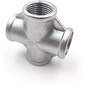 1pc 4-WAY 1-1/2" BSP elbow Butt 304 Stainless Steel Pipe Fittings Suitable Home Piping Fitting in Saudi Arabia