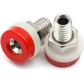 10pcs 2MM Banana Socket Binding Post Nut Banana Jack Electrical Connector Terminal Test Hole(8-18W,10PCS) in Kuwait