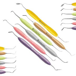 6-Piece Composite Placement Instrument Set – Non-Stick Silicone Handle Plugger, Spatula & Condenser – Stainless Steel Dental Filling & Restorative Kit (Autoclavable) in Saudi Arabia