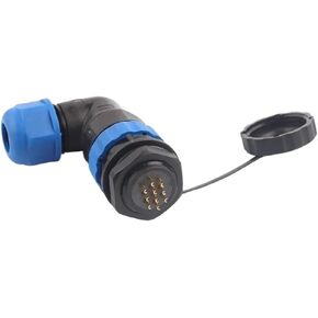 1 set SP20 elbow rear nut connector male and female welding socket 1/2/3/4/5/6/7/9/10/12/14 pin(SPW20-1L) in Saudi Arabia