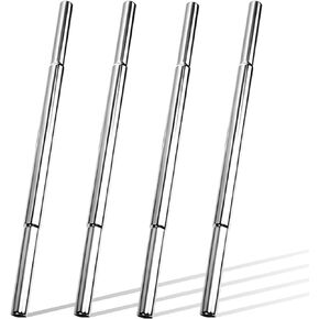 4 Pack Golf Club Shaft Extension Set, 0.58/0.6 Inch Silver Steel Putter Extensions, Cuttable Wear Resistant Shaft Extender for Irons & Woods Length Adjustment in Kuwait