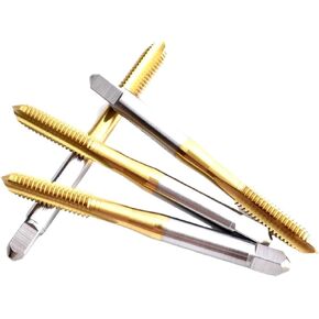 M35 JIS Standard TIN Coating Left Hand Straight Fluted Hand Tap UNC UNF 4-40L 6-32L 1/4 Machine Screw Thread Taps(TIN Coating,UNF1I4-32L) in Saudi Arabia