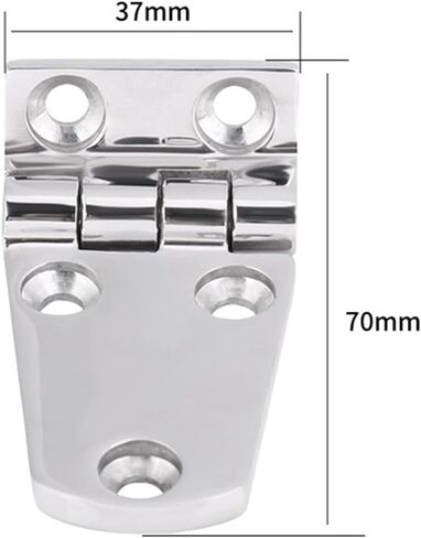 2pcs 316 Stainless Steel Casting Hinge Flat Cabinet Doors Windows 5 Holes Cast Strap Deck for Boat Hardware(70x37mm) in Kuwait