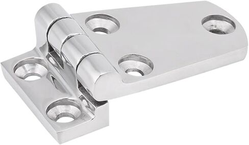 2pcs 316 Stainless Steel Casting Hinge Flat Cabinet Doors Windows 5 Holes Cast Strap Deck for Boat Hardware(70x37mm) in Kuwait