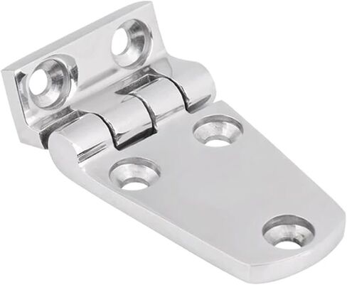 2pcs 316 Stainless Steel Casting Hinge Flat Cabinet Doors Windows 5 Holes Cast Strap Deck for Boat Hardware(70x37mm) in Kuwait