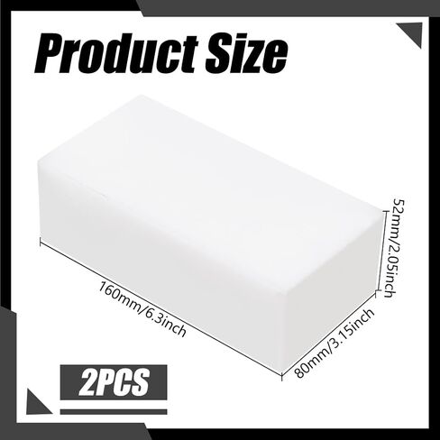UNICRAFTALE 2 Pcs HDPE Block Plastics Sheet Boards Rectangle White Polyethylene Solid Plastics Block Plastic Boards for Home Floor Improvement Prototyping DIY Projects 6.3"x3.15"x2.05" in Kuwait