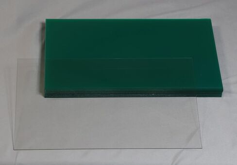 Clear PETG Sheets (20-Pack of 12" x 8" x 0.04") Transparent Plastic Panels for DIY, Vacuum Forming, and Enclosures in Kuwait