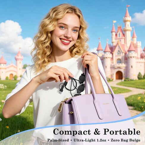 ZOOROO 3-in-1 Charger Compatible with Disney-Magic Band Charger | USB-C and USB-A, Portable Charger for MagicBand+，Disney-Essentials in Kuwait
