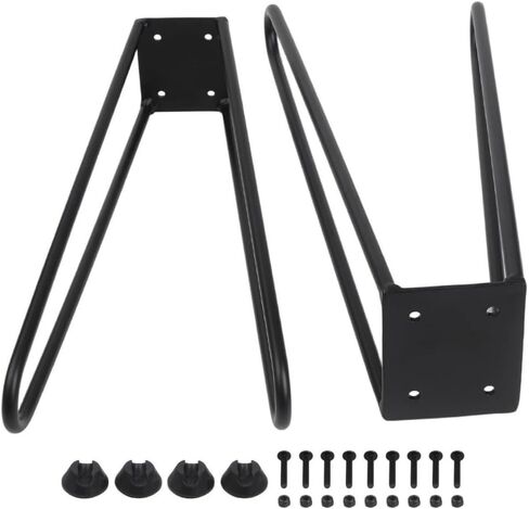 Hairpin Table Legs 20 Inch Set of 2- Skateboard Deck Table Conversion Kit, Steel in Kuwait