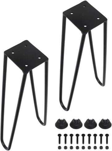 Hairpin Table Legs 20 Inch Set of 2- Skateboard Deck Table Conversion Kit, Steel in Kuwait