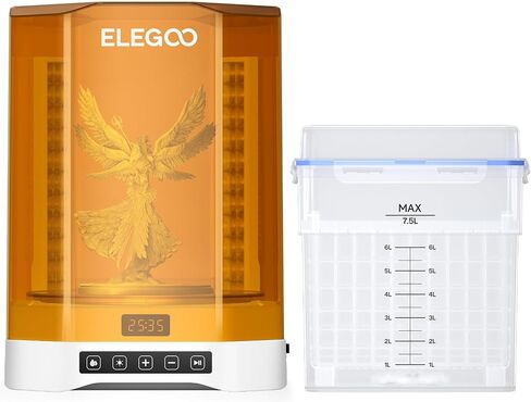 ELEGOO Saturn 4 Ultra 16K Resin 3D Printer and ELEGOO Mercury Plus V3.0 Wash and Cure Station in Kuwait
