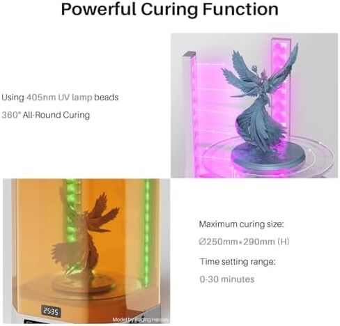 ELEGOO Saturn 4 Ultra 16K Resin 3D Printer and ELEGOO Mercury Plus V3.0 Wash and Cure Station in Kuwait