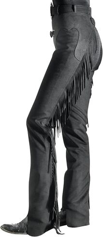 HOBBY HORSE Simplicity HobbySuede Chaps for Adults – Elastic Side Panel, Brass Zippers, Adjustable Waist with Front Buckle in Kuwait