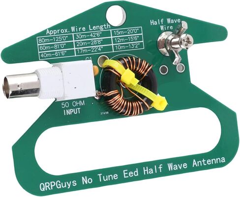 وحدة محول Aramox Balun PCB 49:1 5-35 ميجا هرتز لراديو الهواة تستخدم تصميم مدمج عالي الجهد مع رأس أنثى BNC لإعداد V المقلوب in Kuwait