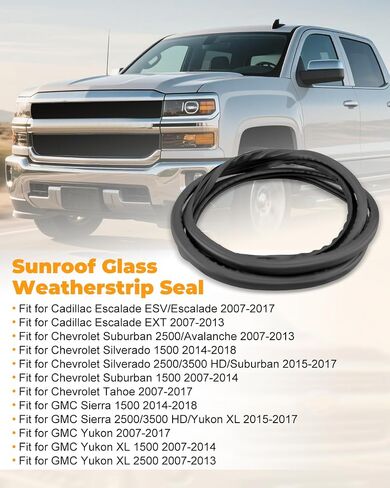 22815954 Sunroof Glass Weatherstrip Seal Fit for Cadillac Escalade ESV EXT, Fit for Chevrolet Avalanche, for Silverado 1500 2500 HD 3500 HD,for Suburban 1500 2500 in Kuwait
