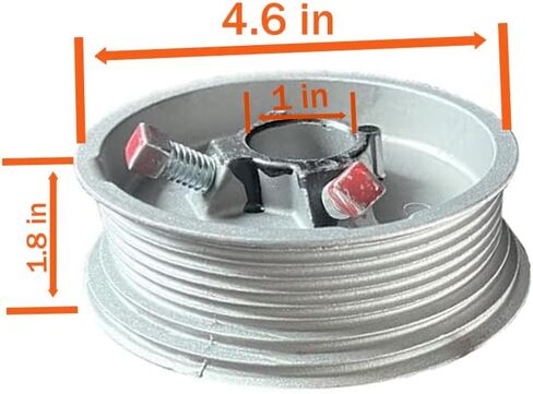 Garage Door Cable Drums Replacement for up to 8 Feet High Doors 400-8 - One Pair (Left and Right) in Kuwait