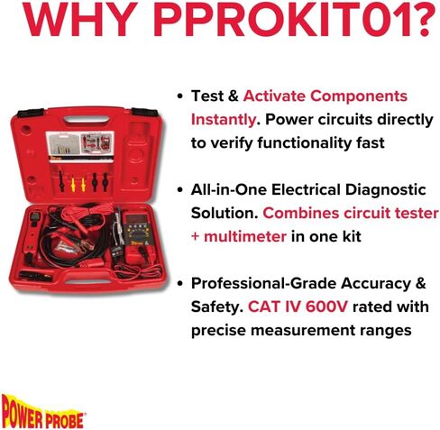 طقم اختبار كهربائي Power Probe 3 مع عداد رقمي وTempkit in Kuwait