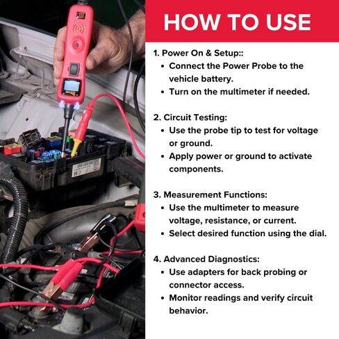 طقم اختبار كهربائي Power Probe 3 مع عداد رقمي وTempkit in Kuwait