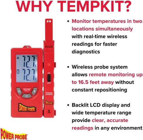 طقم اختبار كهربائي Power Probe 3 مع عداد رقمي وTempkit in Kuwait