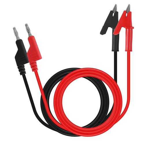 2Pcs Banana Plug to Alligator Clips Test Lead Cable Wire 4mm Banana Plug Multi-Meter for Electrical Testing 100cm/3.3ft in Kuwait