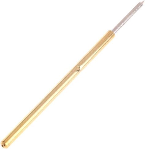 Test Needle 100 Pcs P100-B1 Spring Test Probe Pogo Pin Test Tools Dia 1.36mm Length 33.35mm Round Head Pin for Printed Circuit Board, Gold+silver in Kuwait