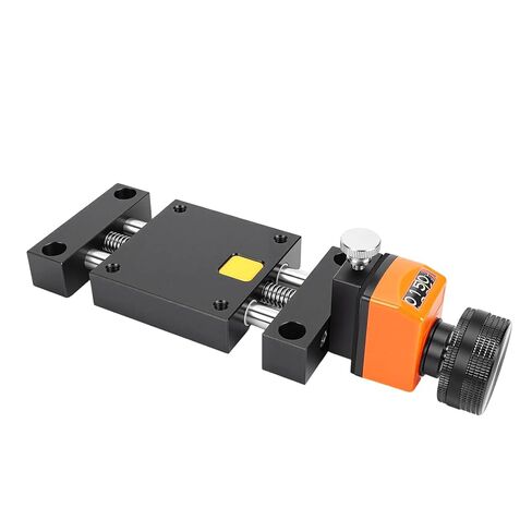 Jeanoko Linear Stage Versatile Self Locking Double Rail Z Axes Sliding Table for CNC Machine Lab Adjustments Aluminum Alloy 1.18in Stroke for Mechanical Engineering in Kuwait