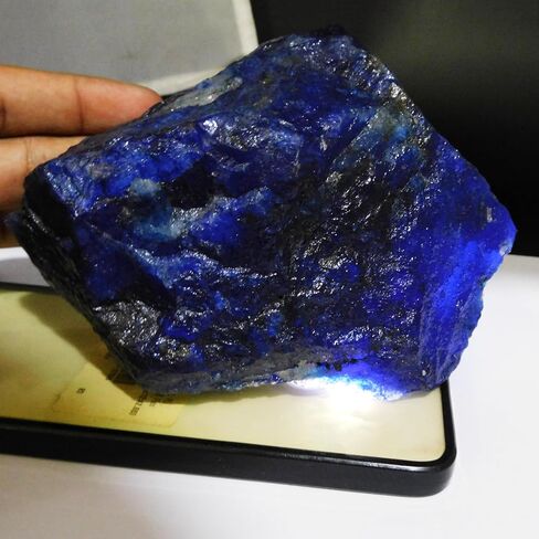 4776.40 Ct Natural CERTIFIED Loose Gemstone Blue Sapphire Uncut Raw Rough in Kuwait