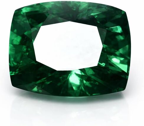 10 Carat Natural Garnet Cushion Cut Green CERTIFIED Loose Gemstone Ring Size in Kuwait
