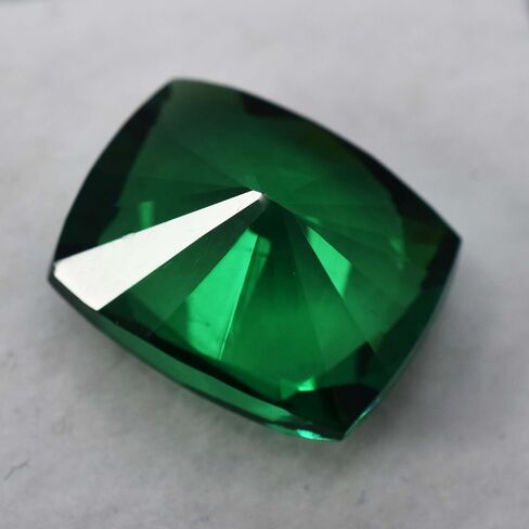 10 Carat Natural Garnet Cushion Cut Green CERTIFIED Loose Gemstone Ring Size in Kuwait