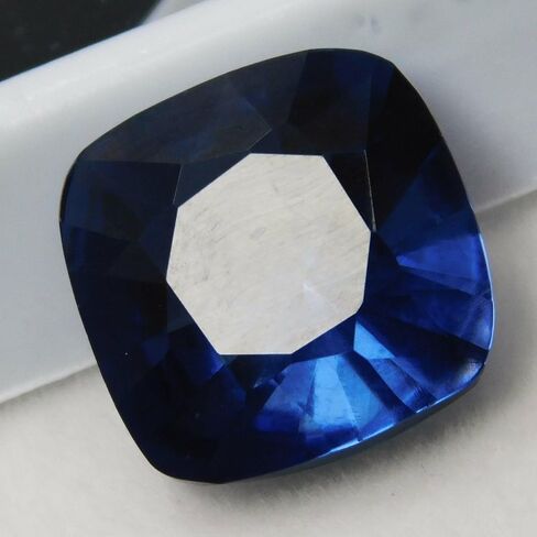 CYBER MONDAY, 10.10 Ct Natural Sapphire Blue Square Cushion CERTIFIED Gemstone in Kuwait