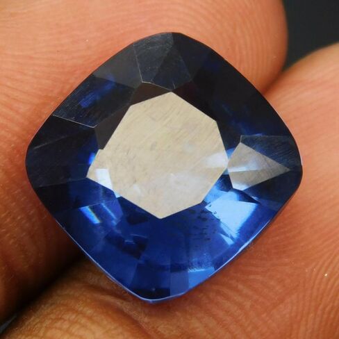 CYBER MONDAY, 10.10 Ct Natural Sapphire Blue Square Cushion CERTIFIED Gemstone in Kuwait