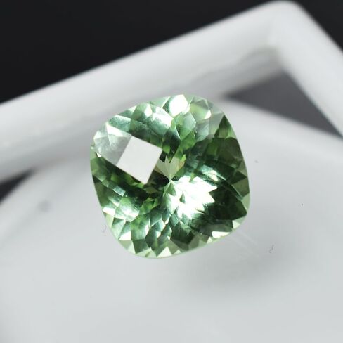 9.68 Ct NATURAL Grandidierite Square Cushion CERTIFIED Bluish Green Gemstone in Kuwait
