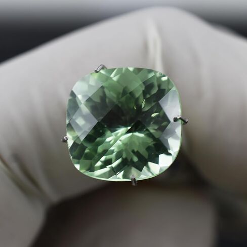 9.68 Ct NATURAL Grandidierite Square Cushion CERTIFIED Bluish Green Gemstone in Kuwait