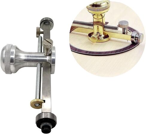 Jiayouy Guitar Sound Hole Opening Tool Metal Sound Hole Cutter Woodworking Hand Tool for Folk and Classical Guitar, Inlaid Ring Wheel Design in Kuwait