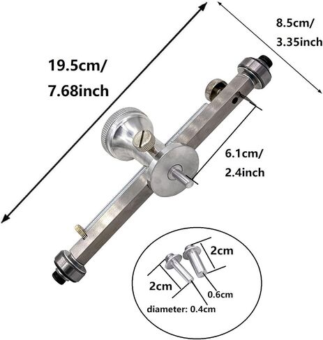 Jiayouy Guitar Sound Hole Opening Tool Metal Sound Hole Cutter Woodworking Hand Tool for Folk and Classical Guitar, Inlaid Ring Wheel Design in Kuwait